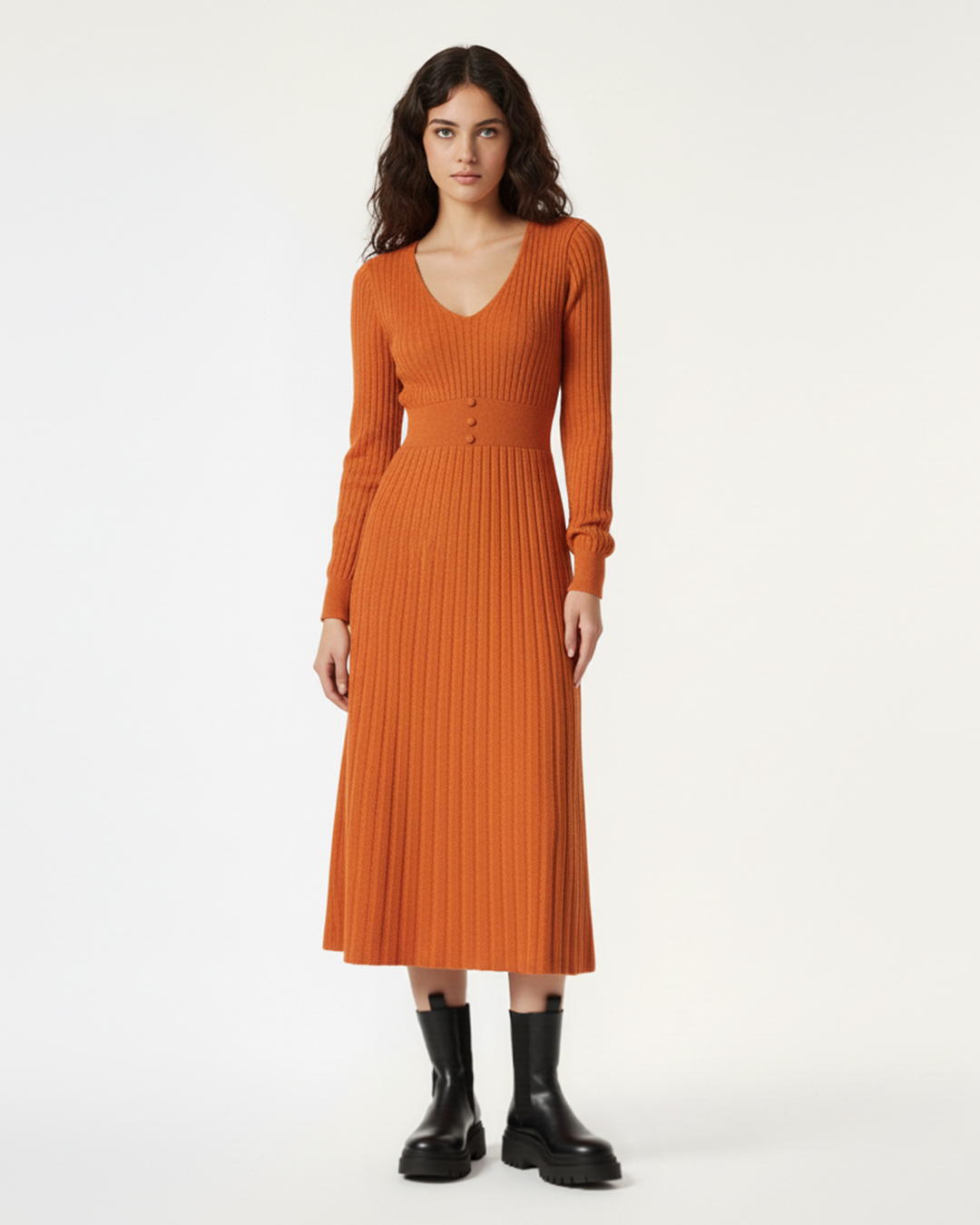 The Sloane Long Sleeve Knit Dress