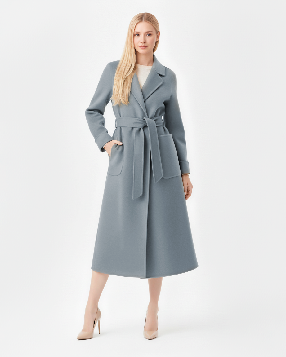 The Anna 3/4 Sleeve Cashmere Coat