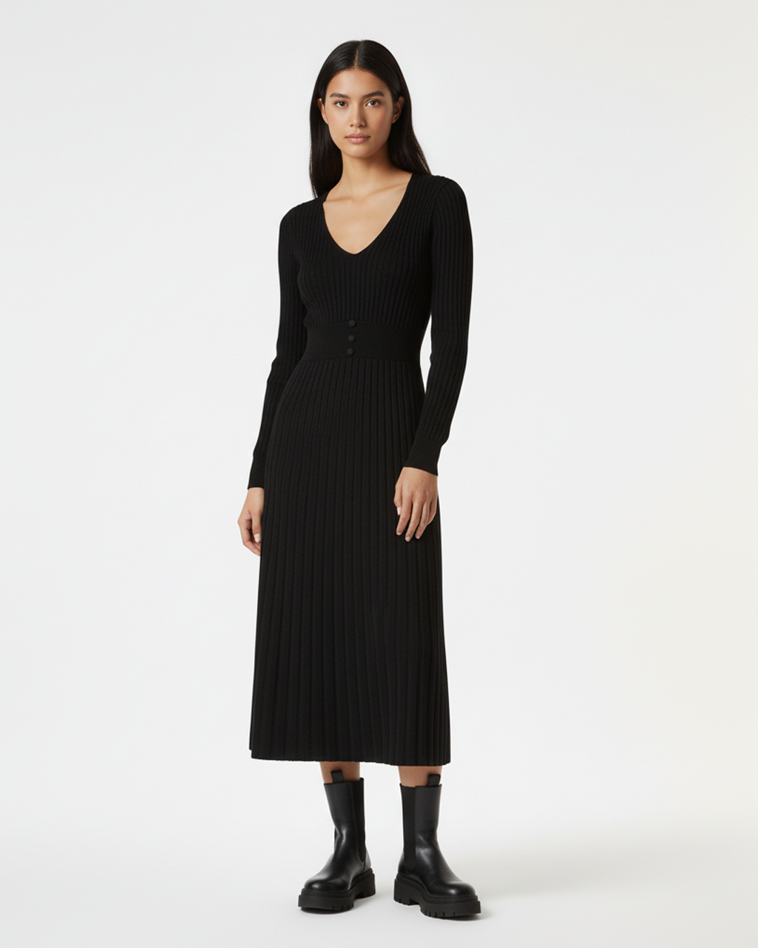 The Sloane Long Sleeve Knit Dress