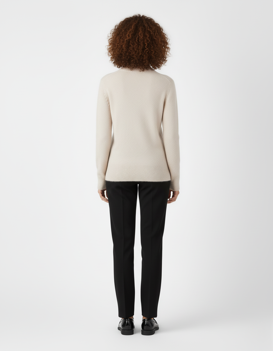 The Estelle 100% Cashmere Funnel Neck Sweater