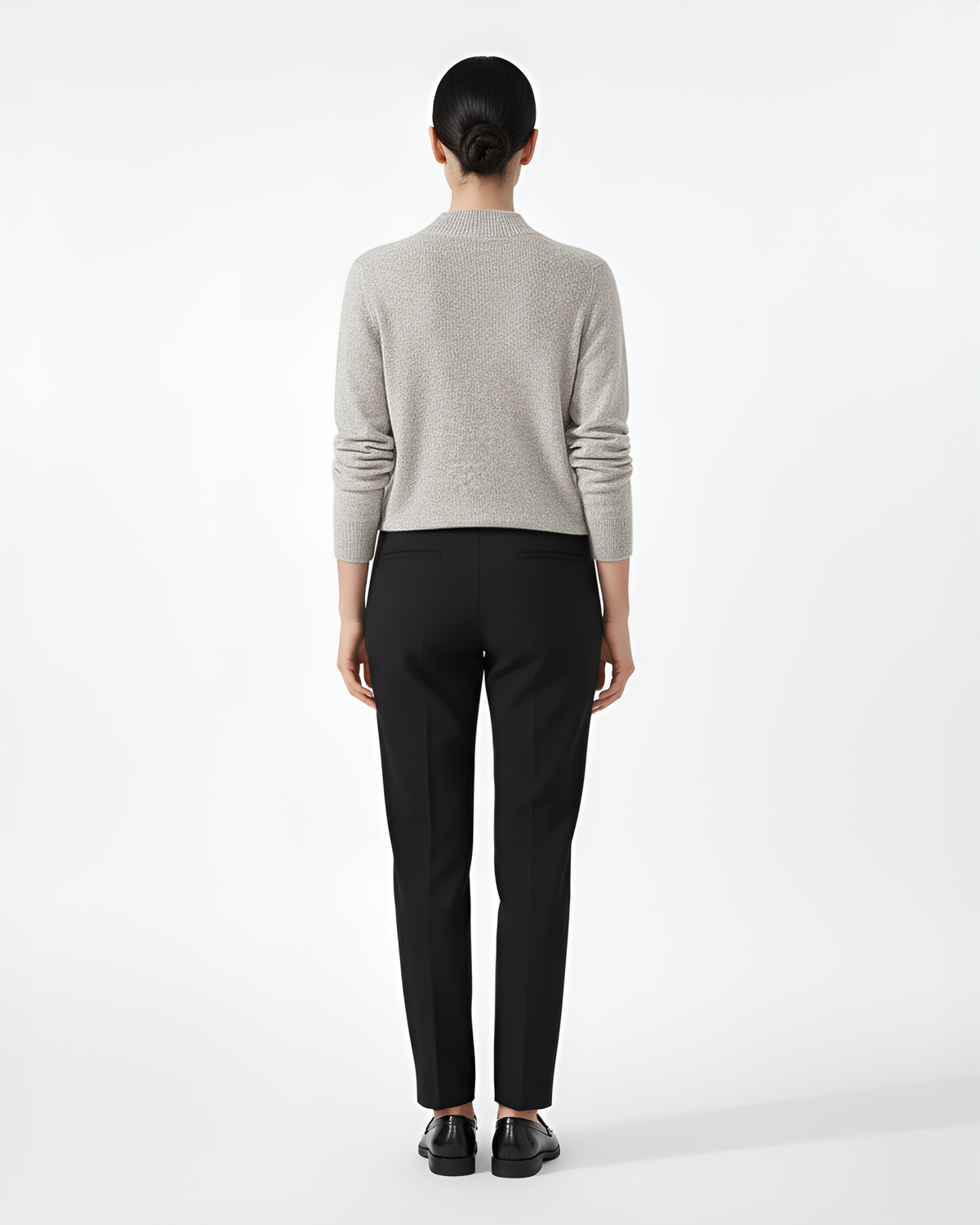The Serena 100% Cashmere Mock Neck Sweater