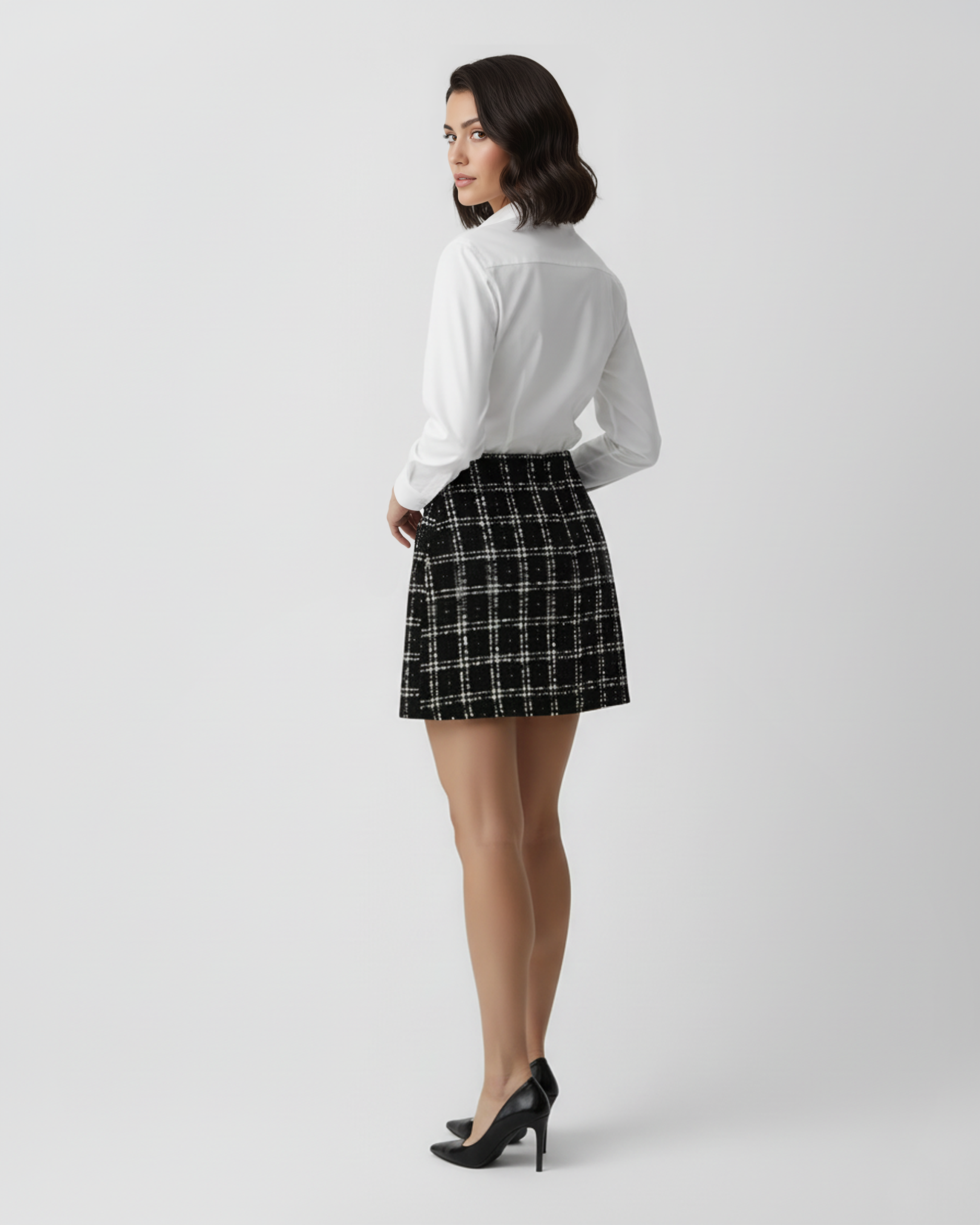 The Claudia Tweed Mini Skirt