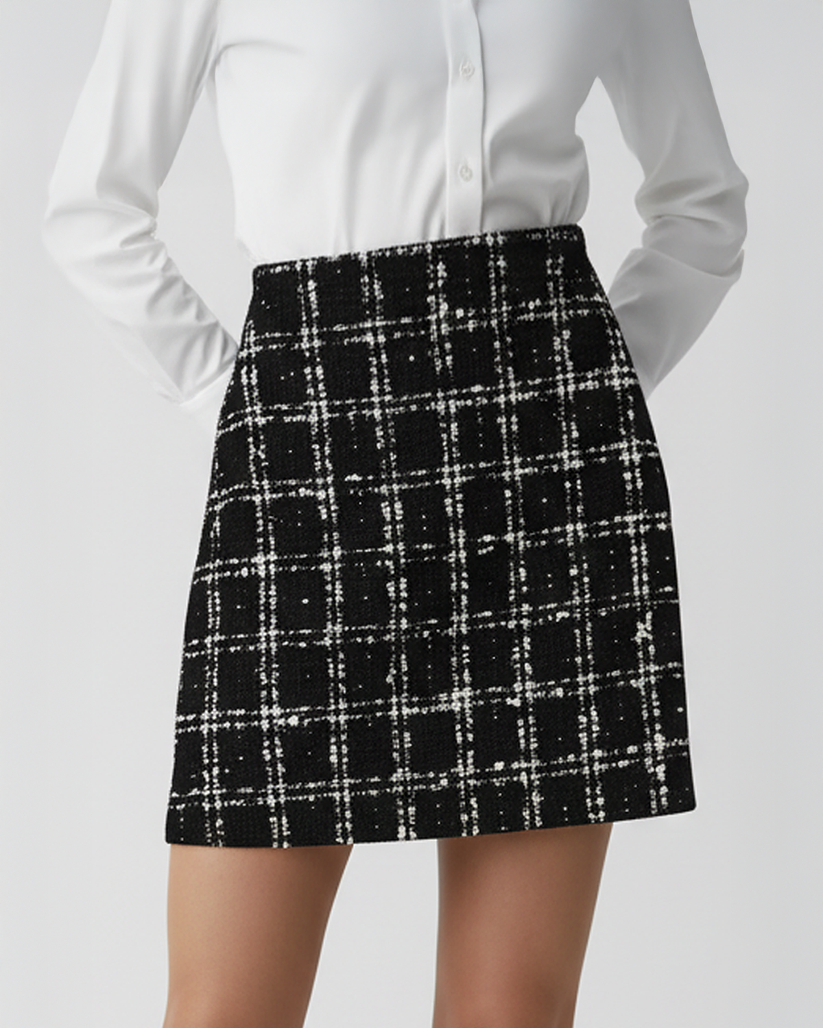 The Claudia Tweed Mini Skirt
