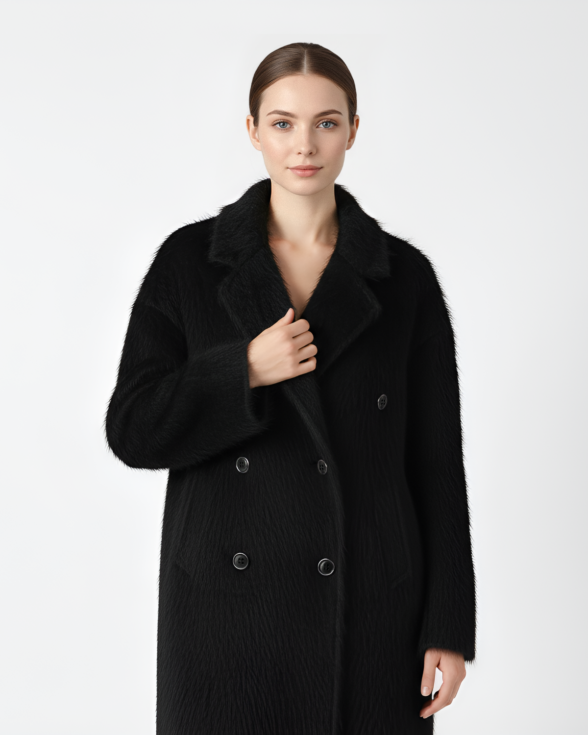The Anna 100% Cashmere Double Breasted Coat