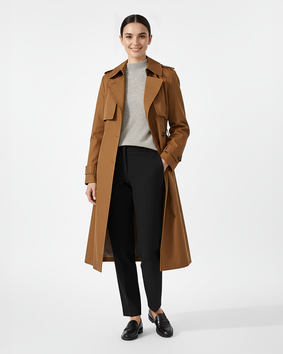 The Serena 100% Cashmere Mock Neck Sweater