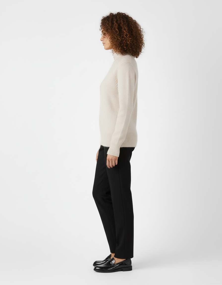 The Estelle 100% Cashmere Funnel Neck Sweater