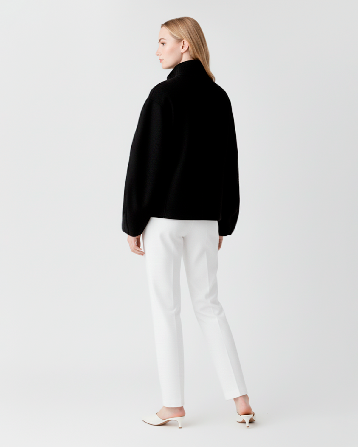 The Madison Funnel Neck Wool Jacket