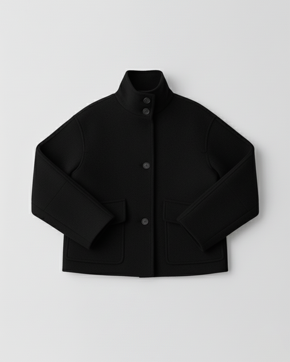The Madison Funnel Neck Wool Jacket