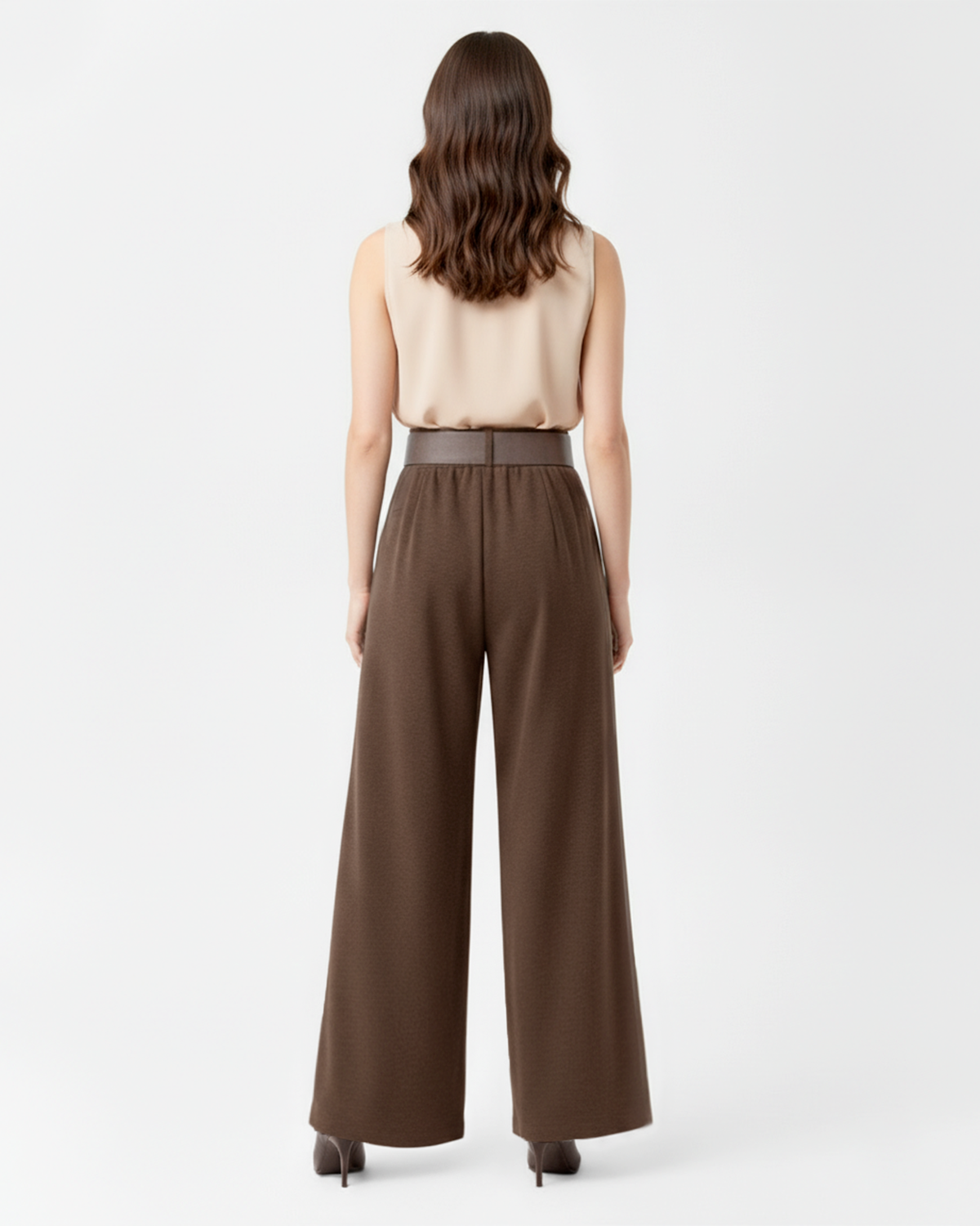 The Sarah High-Waist Pleated Wide Leg Pants