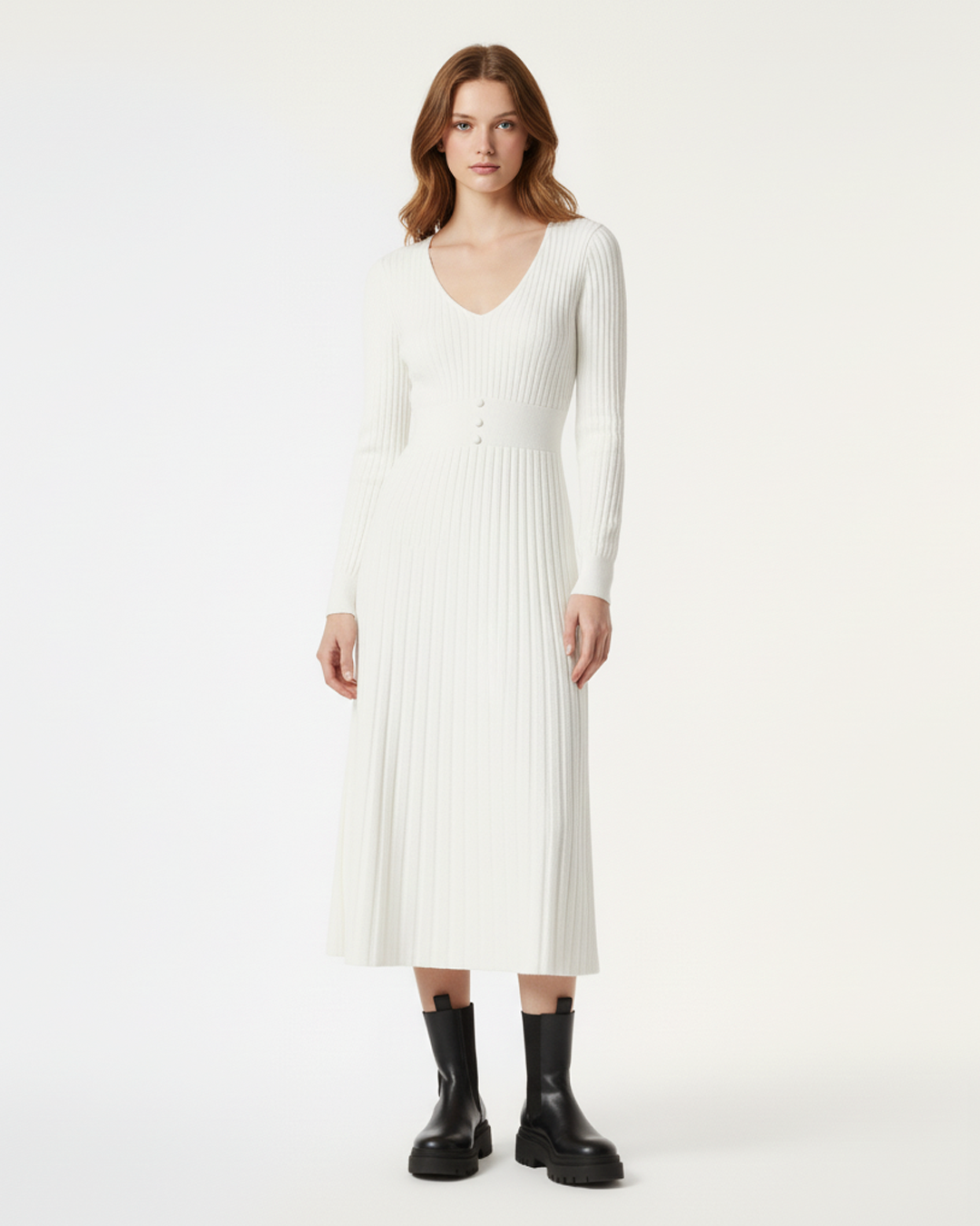 The Sloane Long Sleeve Knit Dress